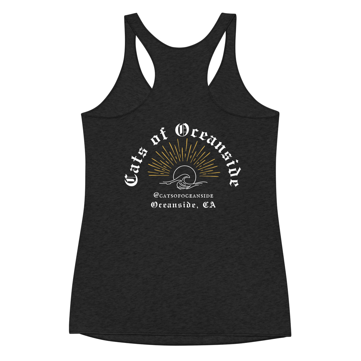 Women's Racerback Tank - Black & Blue