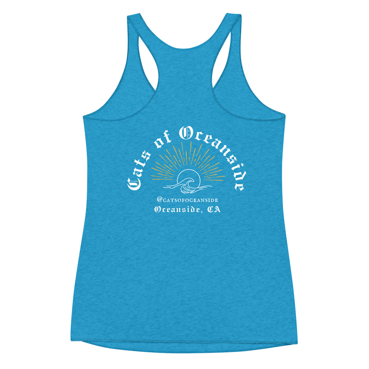 Women's Racerback Tank - Black & Blue